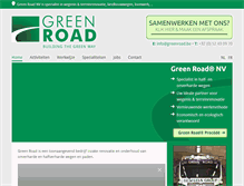 Tablet Screenshot of greenroad.be